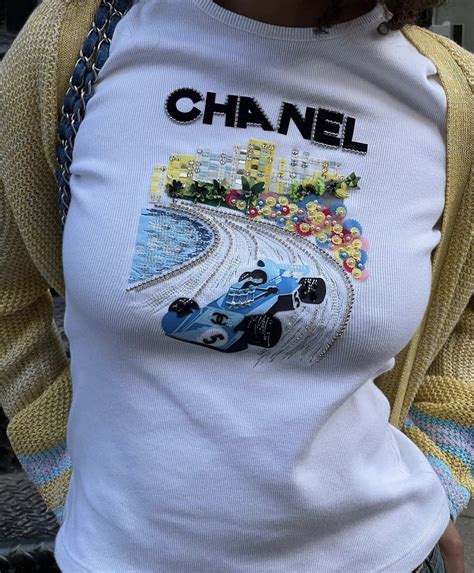 chanel t shirt woman|pre owned Chanel tops.